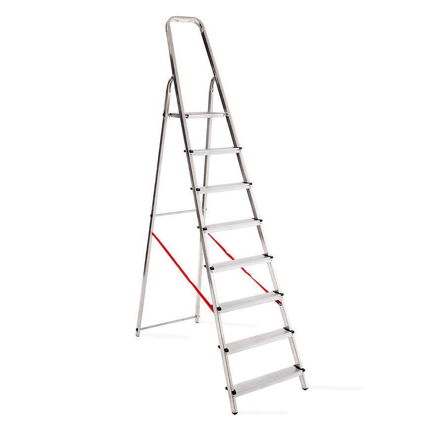 Hliníkový rebrík jednostranný  8-stupňový 150 kg