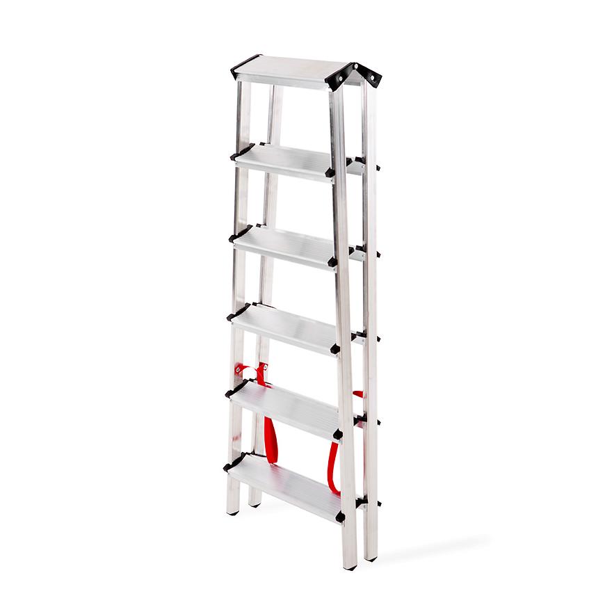 Hliníkový rebrík obojstranný 6 -stupňový 125 kg