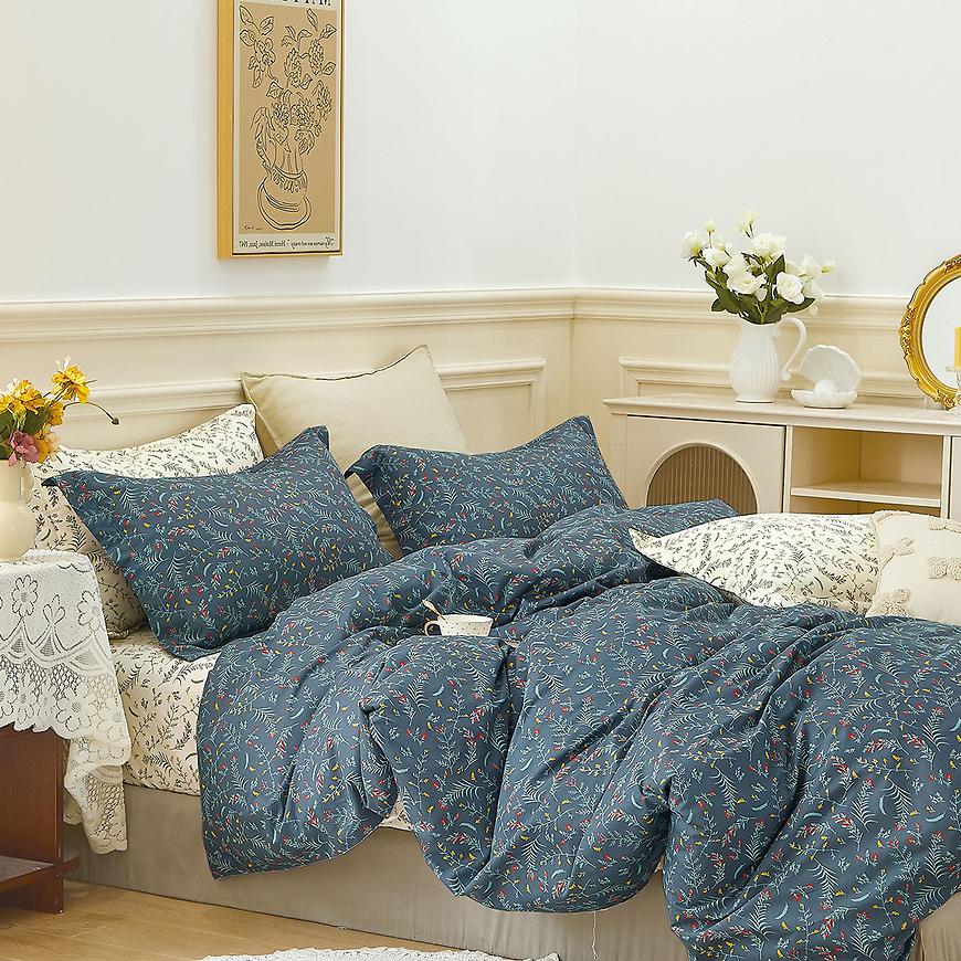 Bavlnená saténová posteľná bielizeň ALBS-01334B 160x200 cm Lasher