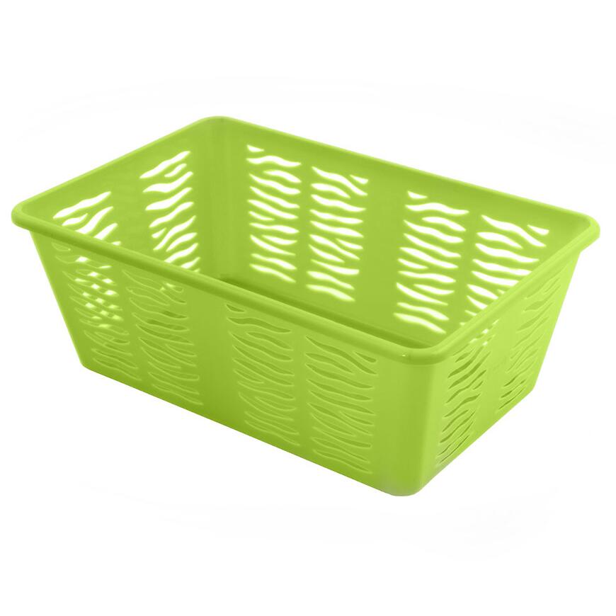 Zelený košík Zebra