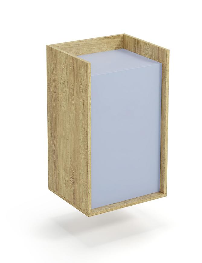 E-shop Skrinka Mobius 1d hikora/modrý horizont