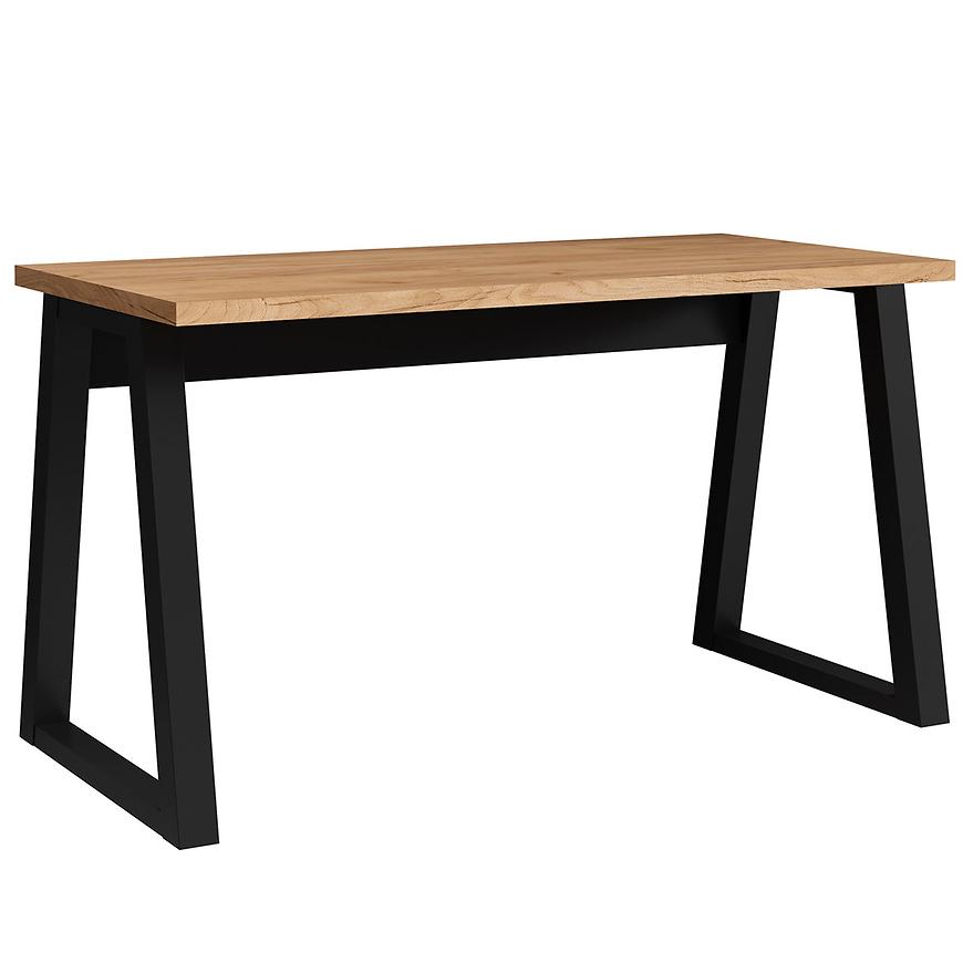 Písací stôl Iga Dub Craft / čierna Mat