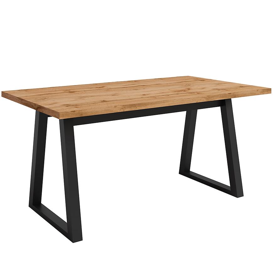 Stôl Iga Dub Wotan / Čierna Mat 160x90