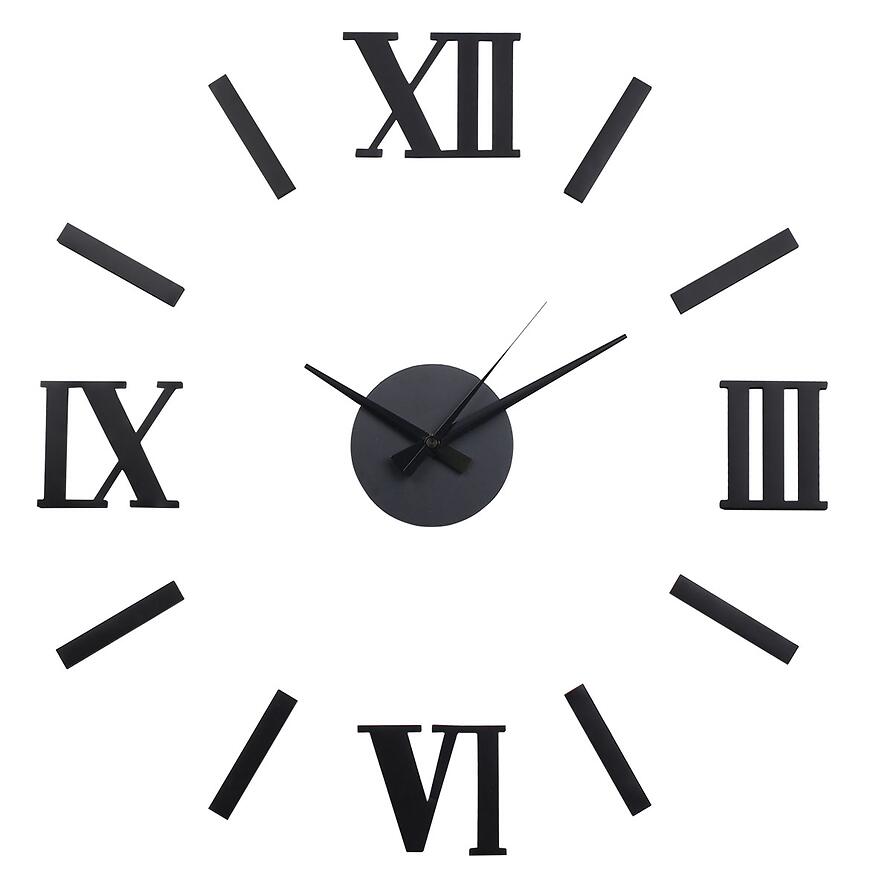 Hodiny STICKER TULUS fi 100 cm čierne -MC