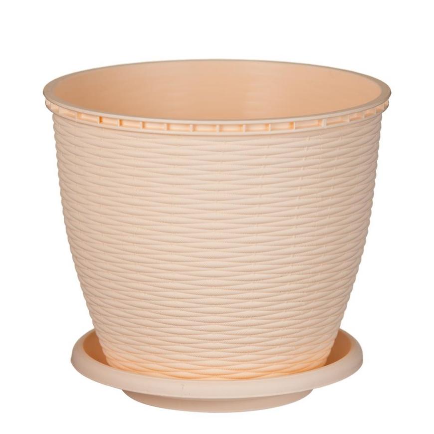 Kvetináč Rattan 9 L béžový