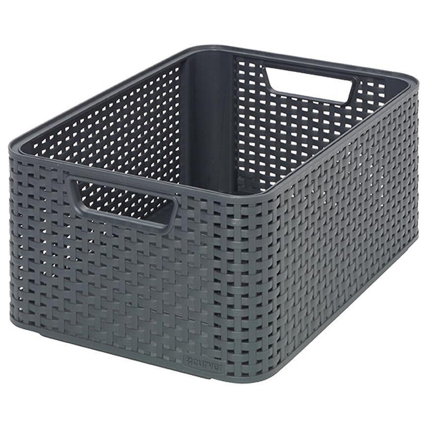 Košík M Style 18l 205846 tmavosivý