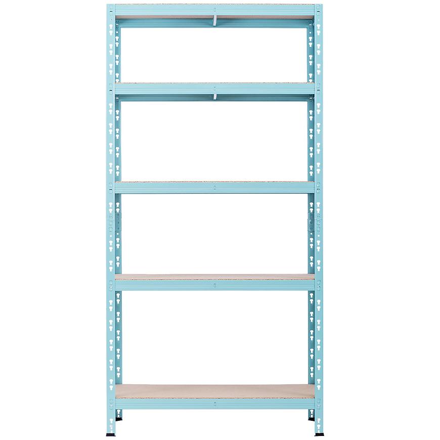 Kovový regál RNDU30-5 modrý 180x90x30cm -5 políc/175kg