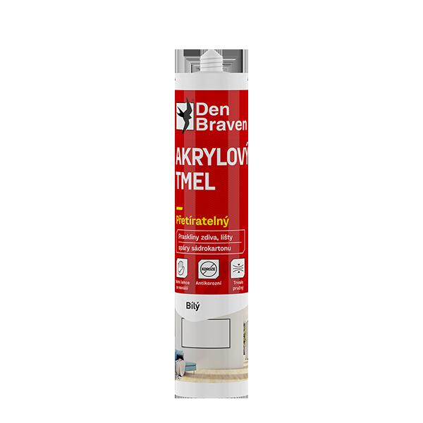 E-shop Den Braven Akrylový tmel hnedý 280 ml