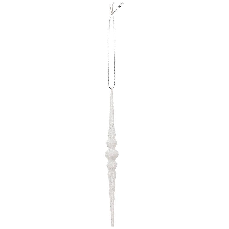 Ozdoba cencúle biele 2 ks 16 cm 192304