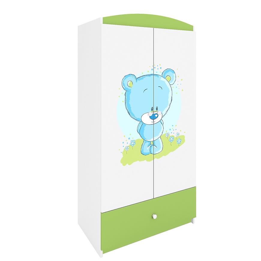 Skriňa Babydreams Zelená – Medveď Modrá