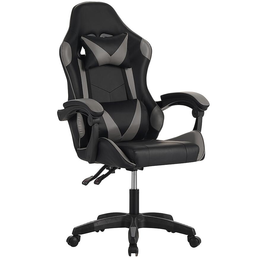 Kreslo pre Hráča Fotyn 8684 čierna/sivá