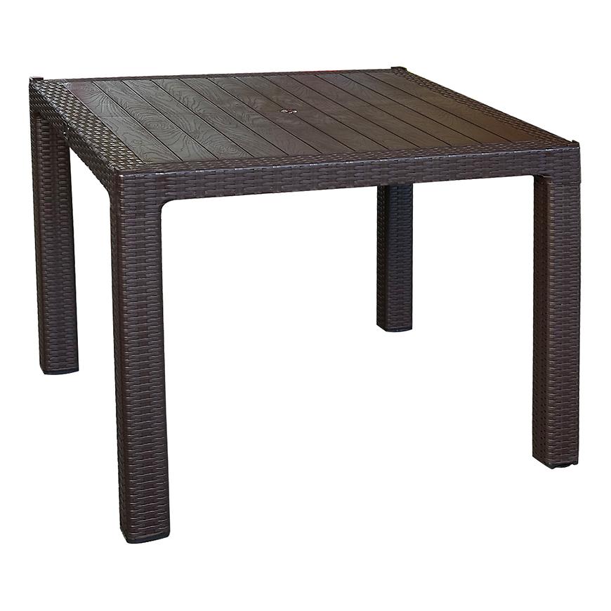 Stôl Infinitty 90x90 hnedý