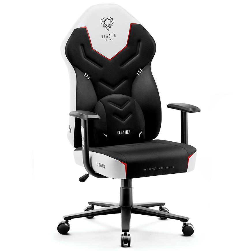 Detské herné kreslo Diablo X-Gamer 2.0 snow white