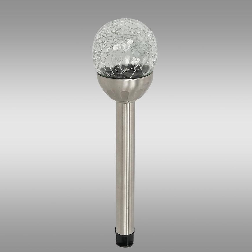 Solárna lampa INOX 8CM CRACK EKO0609