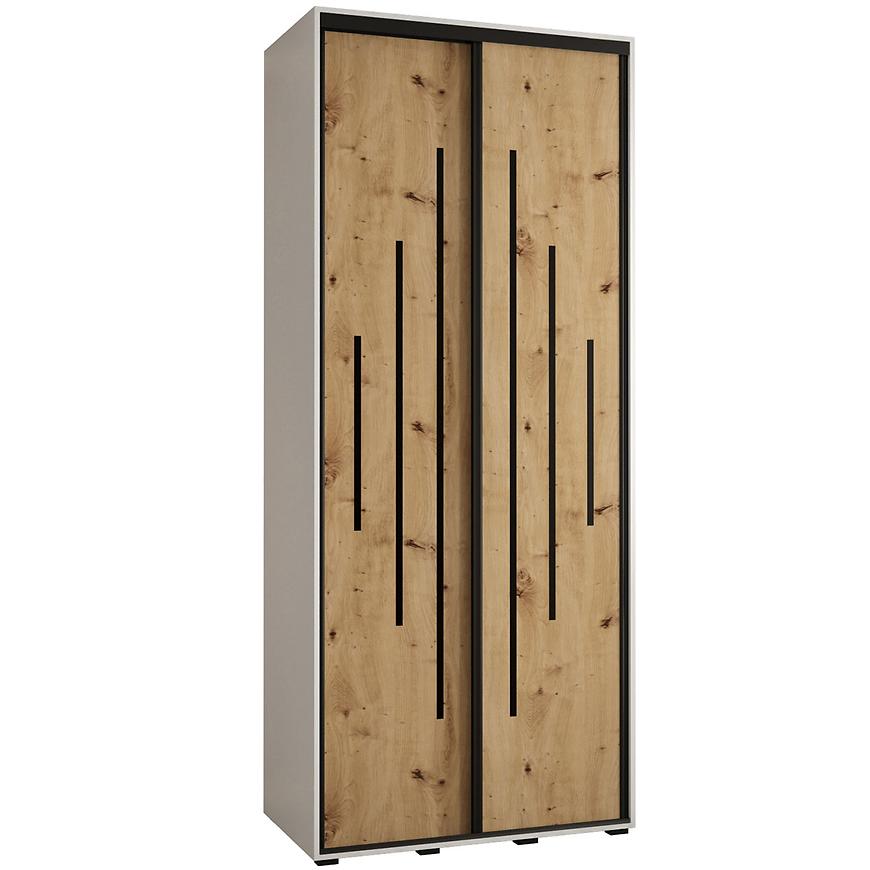Skriňa 45 Canaris 12 100 biela/artisan/čierna