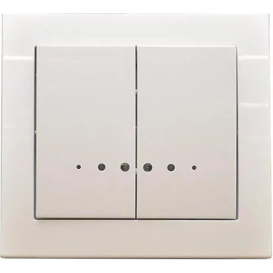 Dvojpólový lustrový vypínač s podsvietením