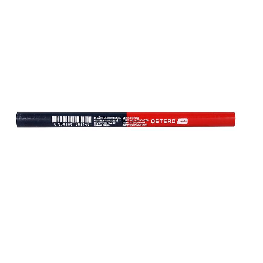 Červeno-modrá ceruzka 180 mm