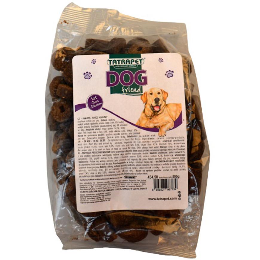 Hovädzie krúžky pre psa 500g Dog friend 454.58