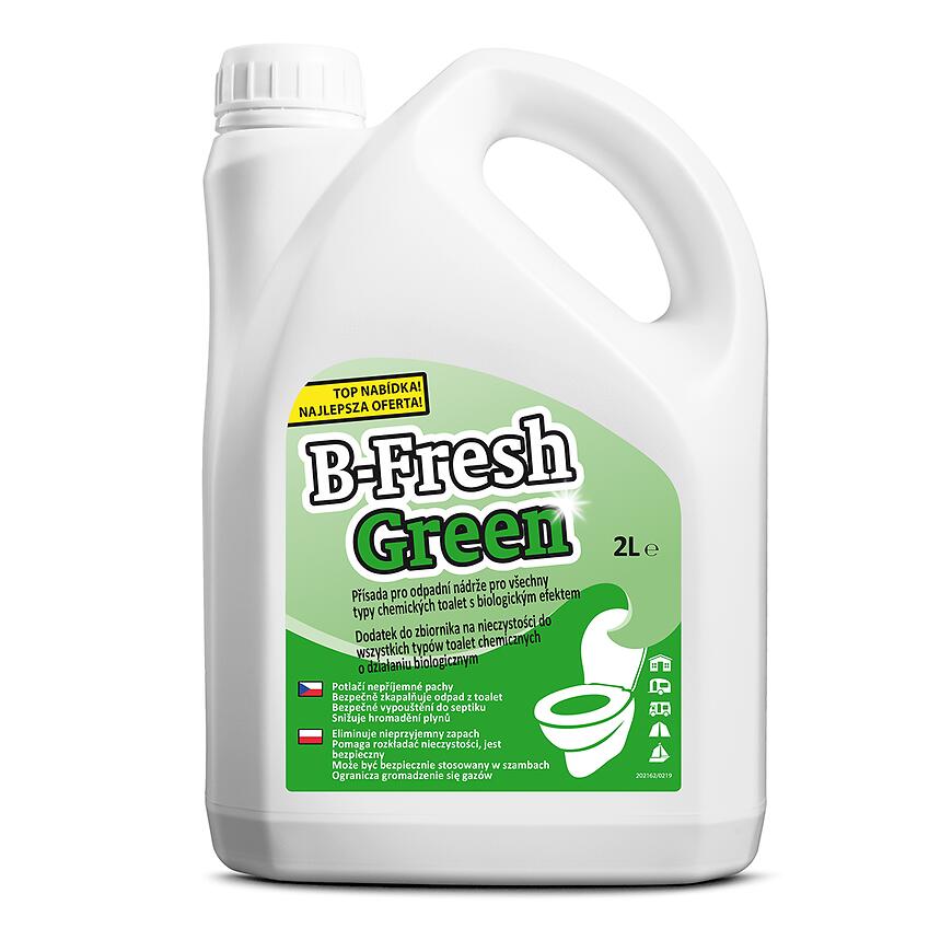 E-shop Náplň do chemických WC B-fresh 2 l zelená