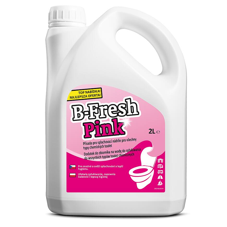 E-shop Náplň do chemických WC B-fresh 2 l ružová