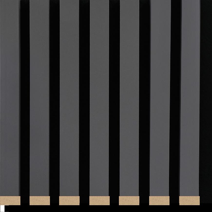 Akustické lamely 3D na plsti šedé 21x300x2650 mm