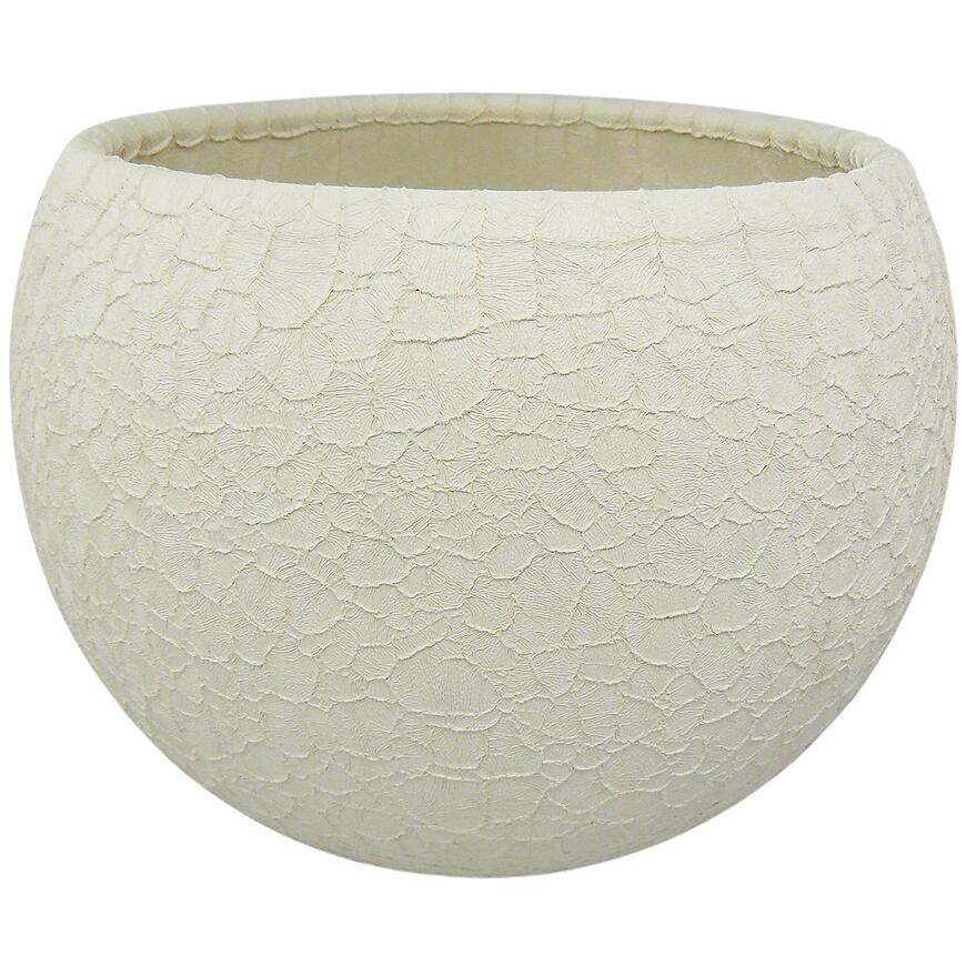E-shop Obal guľa Lizard 12 cm krémová