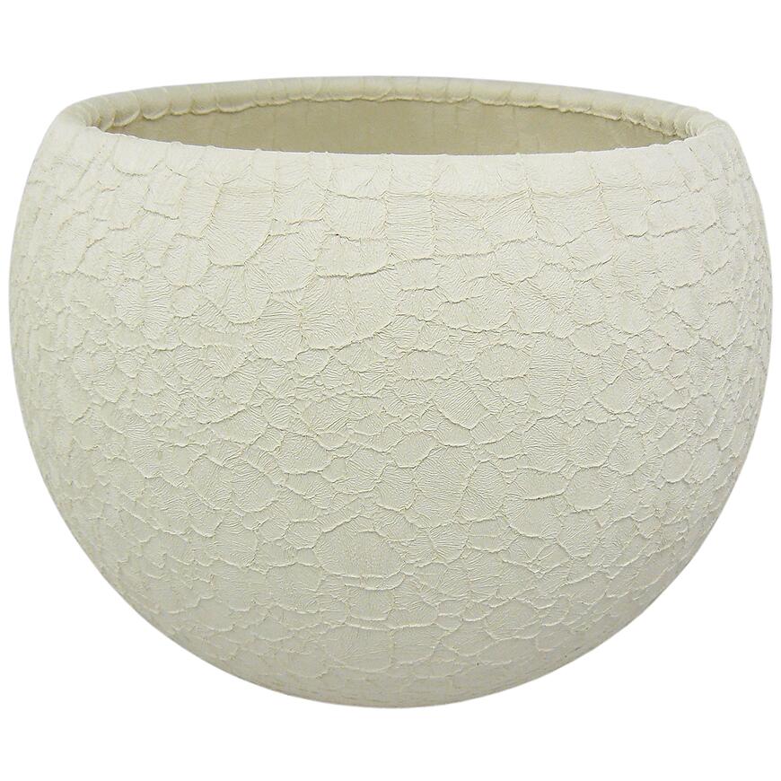 E-shop Obal guľa Lizard 17 cm krémová