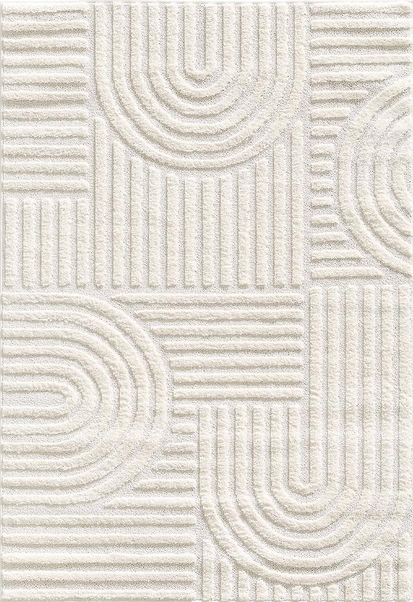 Koberec Frisee Pisa 1,33/1,9 06583A biela