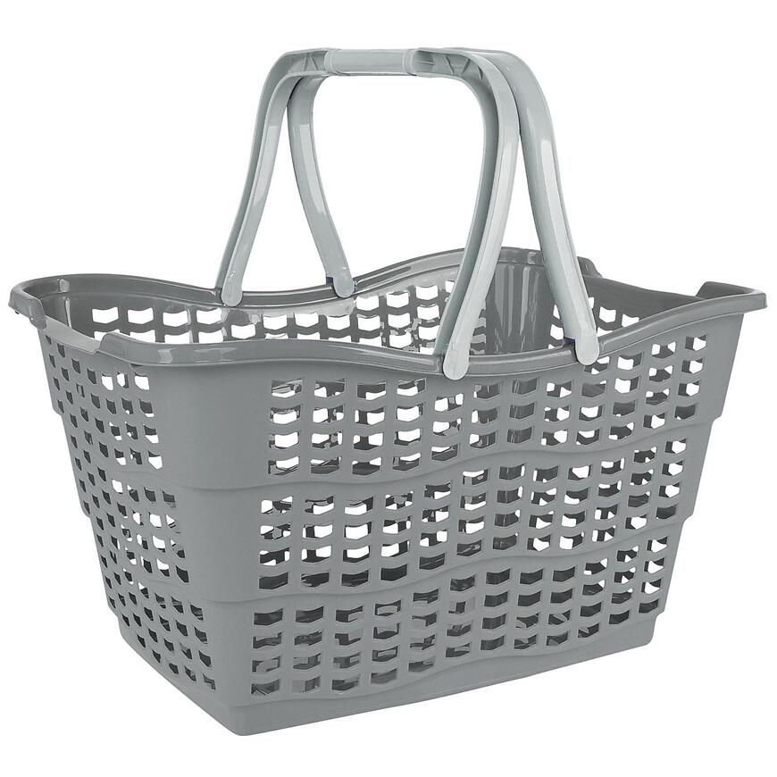 Nákupný košík Nordic sivý 40x29x22,5 cm 15l 130