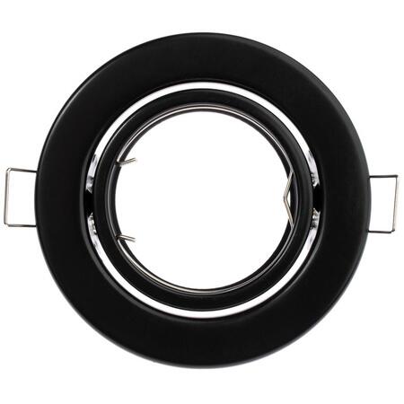 Podhľadové pohyblivé svietidlo Aureli okrúhle čierne