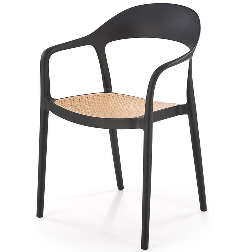Stolička K530 čierna/prírodné