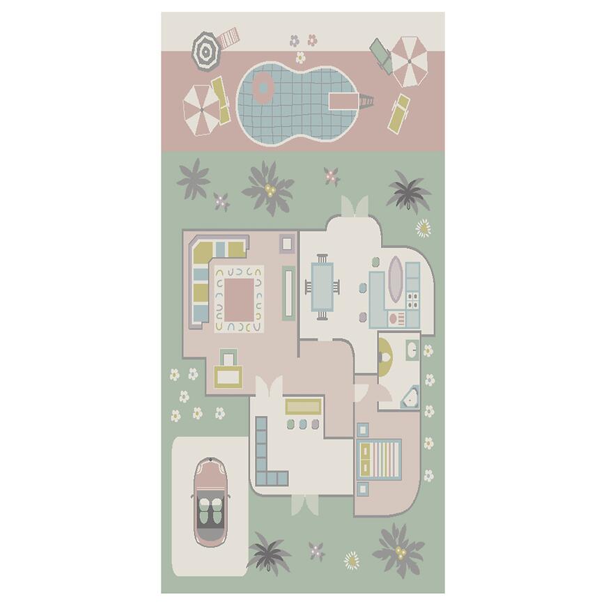 Koberec Frisee Bond Kids 0,8/1,5 40334 240 zelená