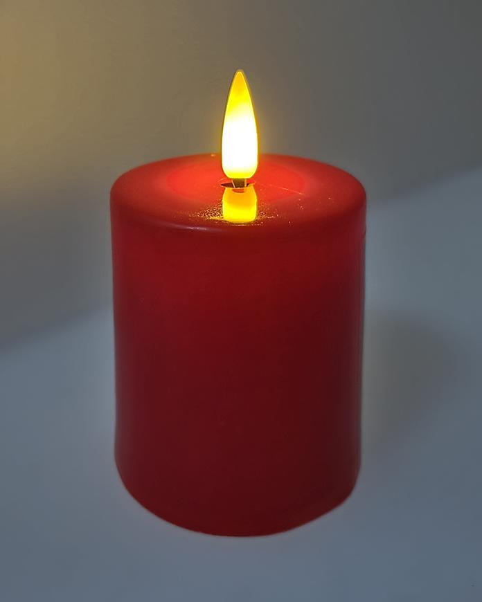 E-shop Sviečka LED červená