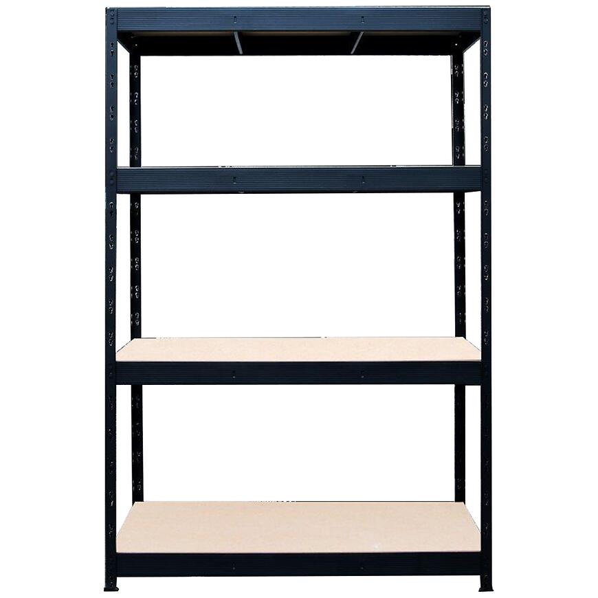 Regál kovový skladovací Nero III 180x160x60 cm - 4 políc/300 kg