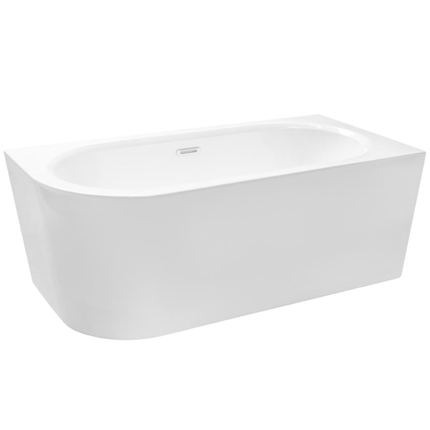 Voľne stojaca vaňa nástenná Avita A-Line 160P + sifón klik-klak chróm