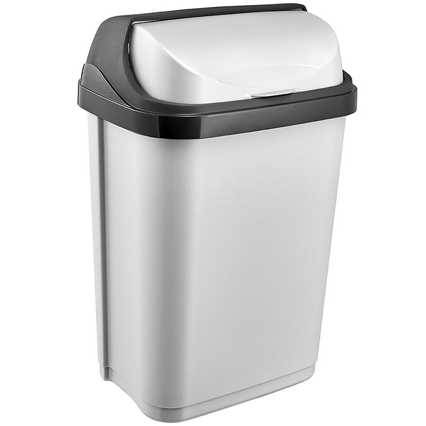 Odpadkový kôš s rolovacím vekom 10 L