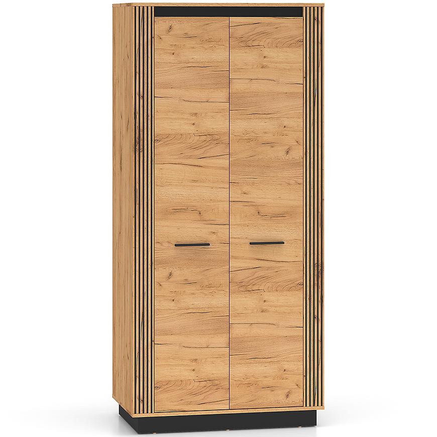 Skriňa Urso 03 dub Craft Zlatý/Čierna