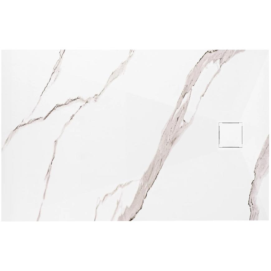 Vanička obdĺžniková Magnum Carrara White 90x120x2,5 Rea K7006