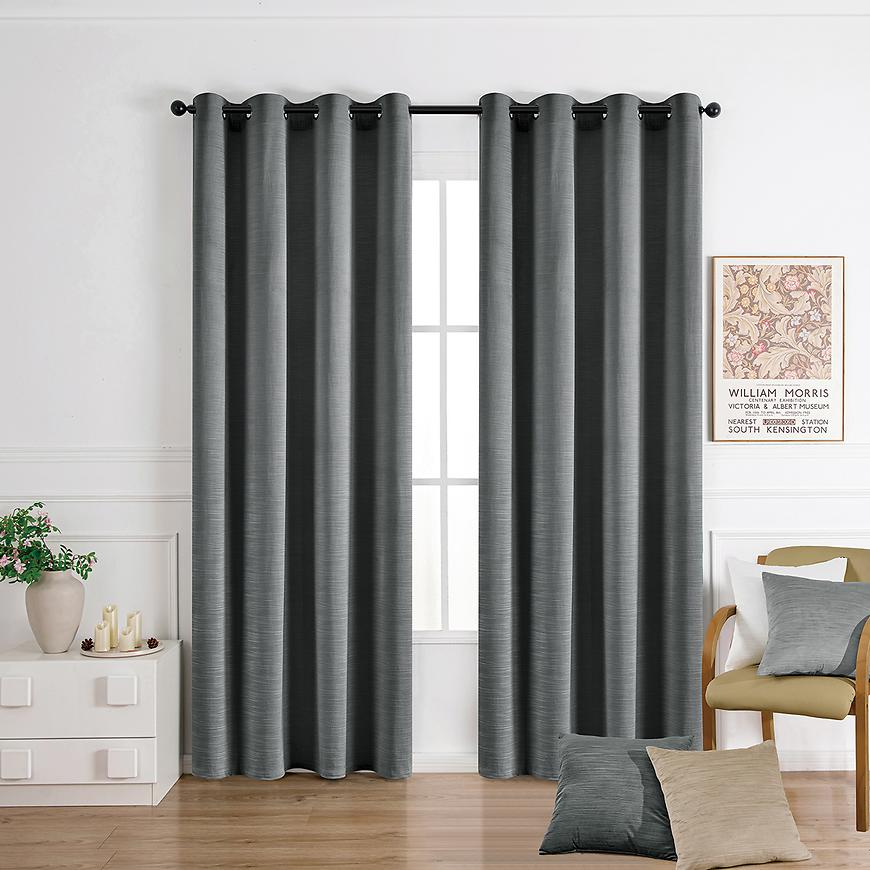 Záves na krúžkoch SOFI VET476/7/210GSM 140x250 cm sivý