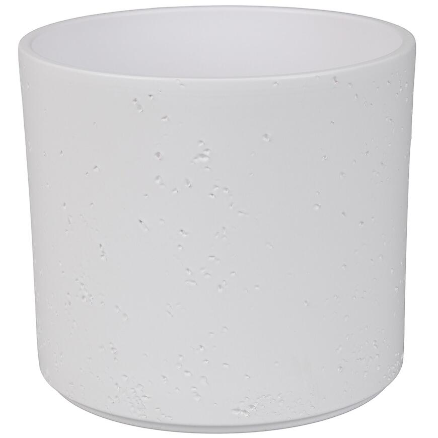 E-shop Obal na kvetináč Pillar Lava 14 cm biely mat