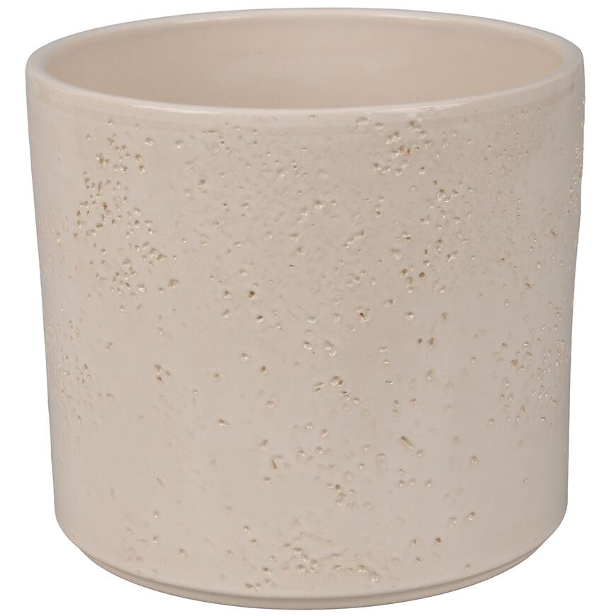 E-shop Obal na kvetináč Pillar Lava 14 cm krémový