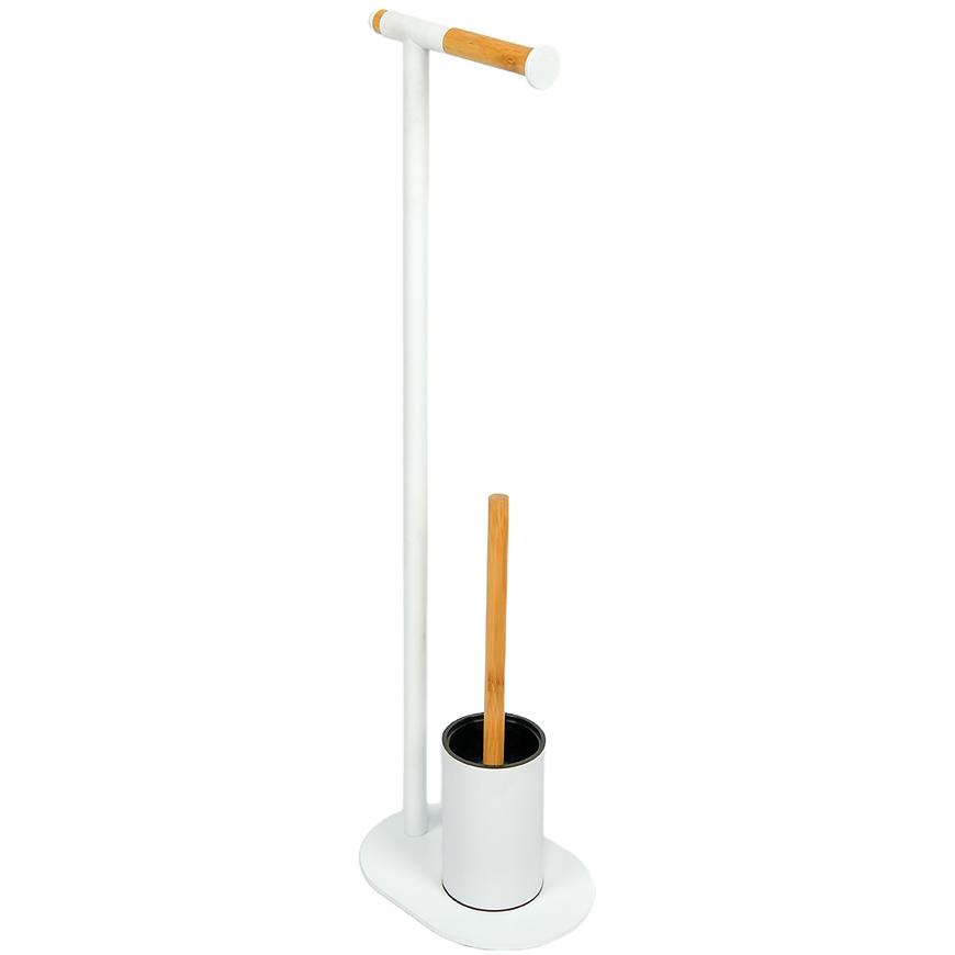 Stojan Wc Biela/Bambus Bpl0122aa