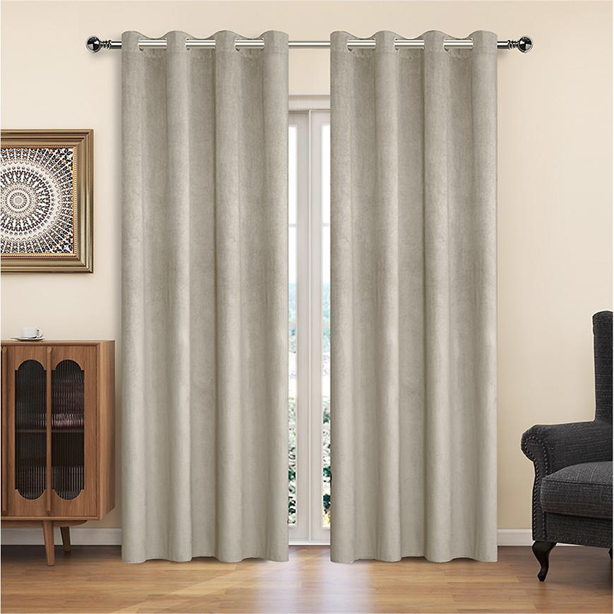 Záves na krúžkoch YC11933/200G/113/140x250 cm svetlosivý