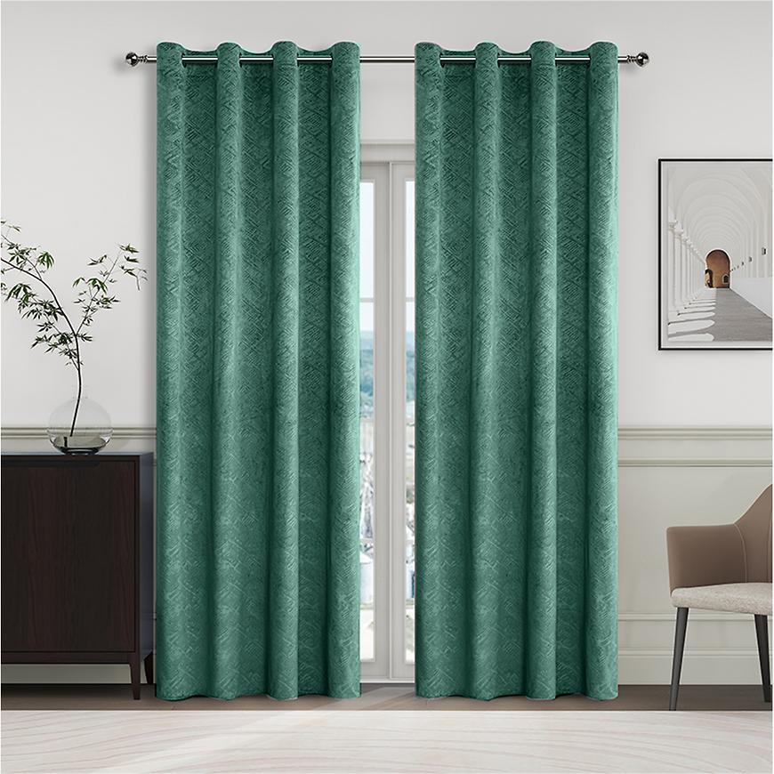 Záclonový materiál YC11937/280G/07 zelená 280 cm Tovar na mieru