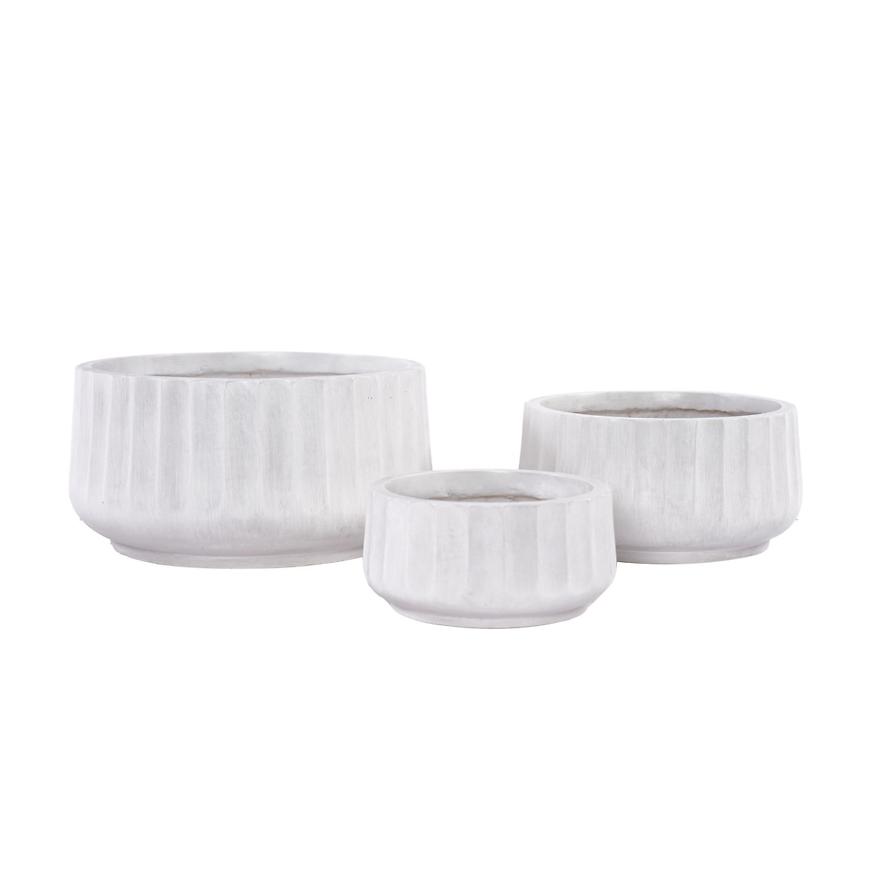 Kvetináč LT14912-3S 22x22x11 P117 biela