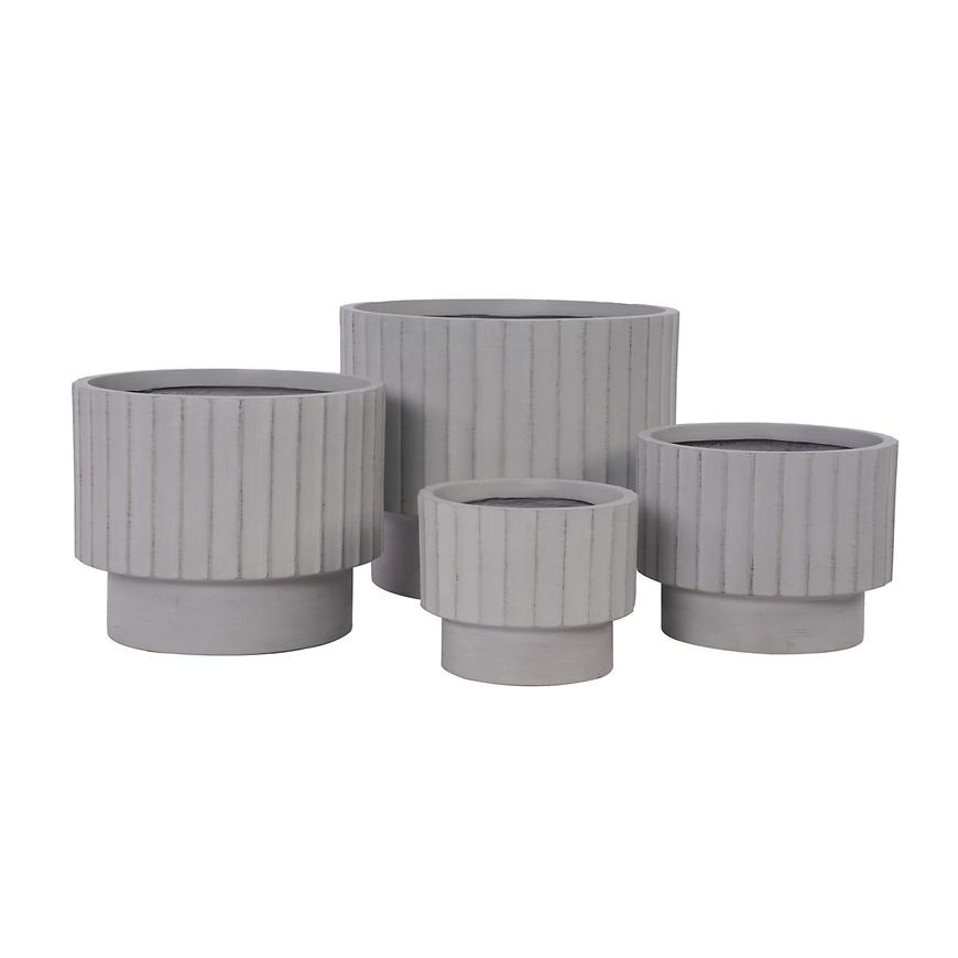 Kvetinač LT14879-4S 36x36x30 P294 sivá