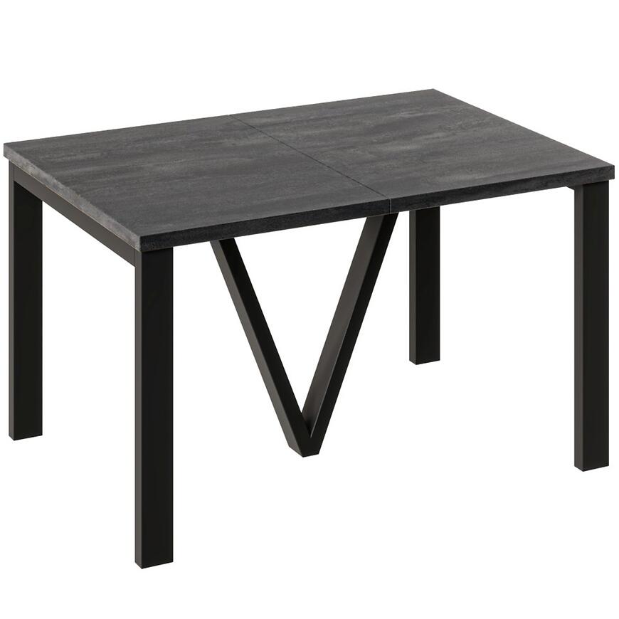 Rozkladací stôl 130-405 cm Titan čierny betón