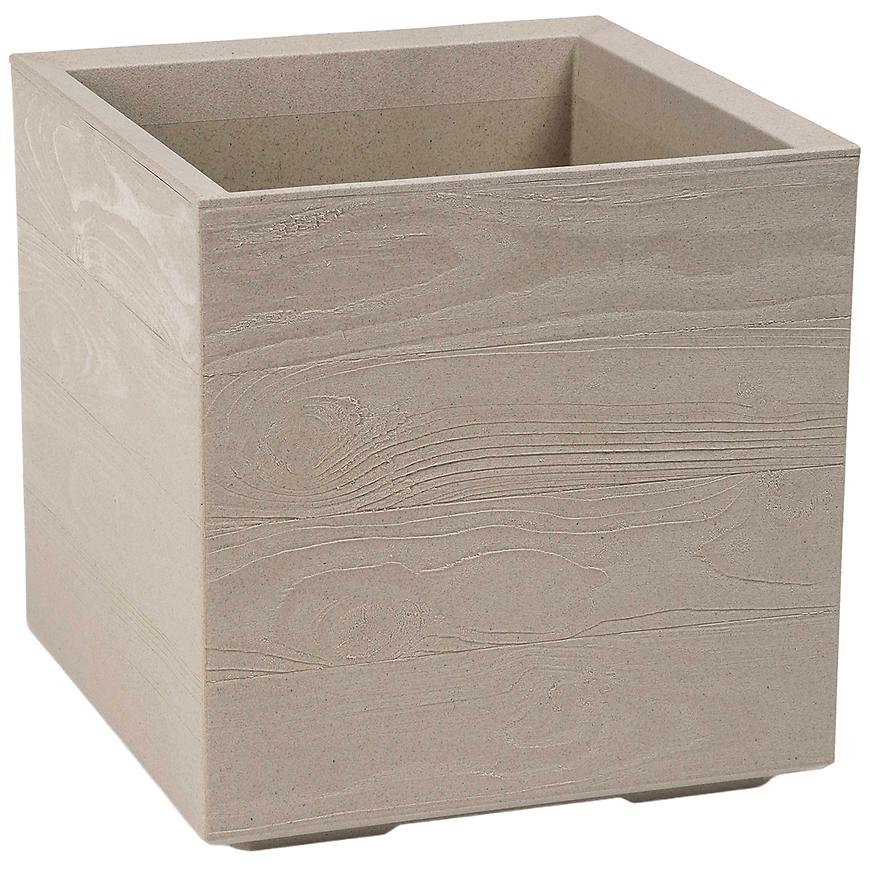 E-shop Kvetináč KARO ECO COFFEE 40x40 wood - latte