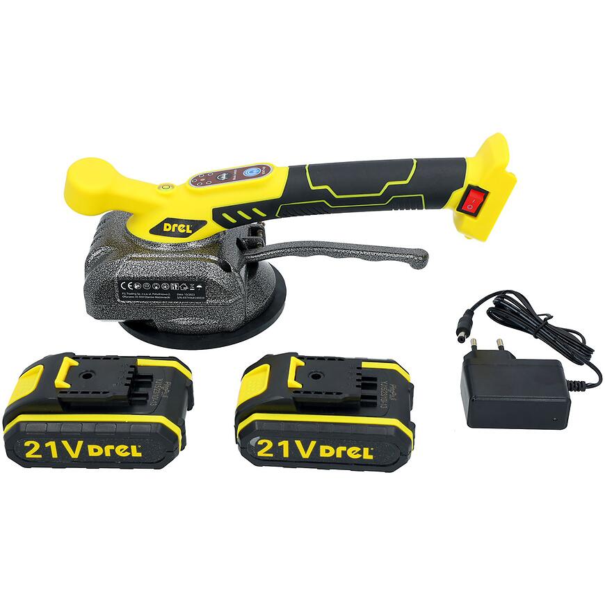 DREL Vibračná prísavka na dlaždice 130 mm 2x21V CON-EBG-0130