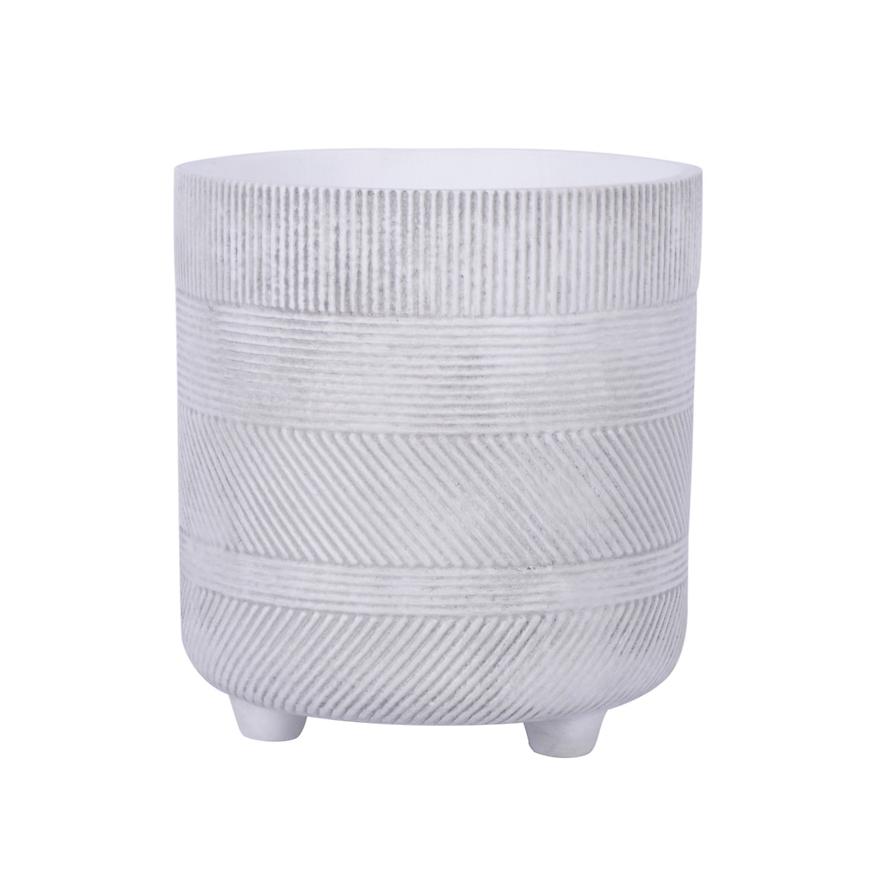 Kvetináč LC5006 biela 19,5x21 cm